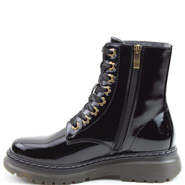 HEAVENLY FEET WOMENS ANKLE BOOT - BLACK PATENT